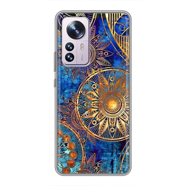 Чехол с рисунком «Золотые узоры» для Xiaomi 12 / 12X Чехол с рисунком «Золотые узоры» для Xiaomi 12 / 12X