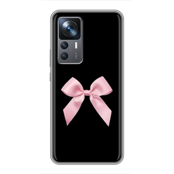 Чехол с рисунком «Бант на черном» для Xiaomi 12T Pro Чехол с рисунком «Бант на черном» для Xiaomi 12T Pro