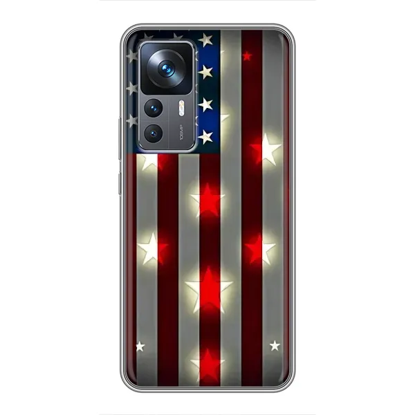 Чехол с рисунком «Флаг США 2» для Xiaomi 12T Pro Чехол с рисунком «Флаг США 2» для Xiaomi 12T Pro