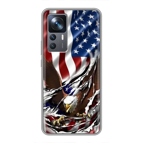 Чехол с рисунком «Флаг USA» для Xiaomi 12T Pro Чехол с рисунком «Флаг USA» для Xiaomi 12T Pro