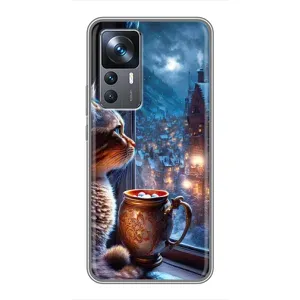 Чохли на Новий Рік Xiaomi 12T Pro (Кіт новорічний)