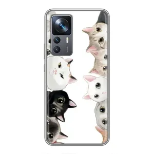 Силиконовый чехол с котиком для Xiaomi 12T Pro (Коты)