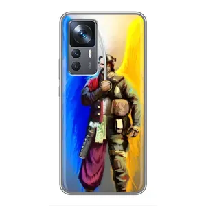 Чехол с картинкой (Патриотический КОЗАК) на Xiaomi 12T Pro (Козак с крыльями)