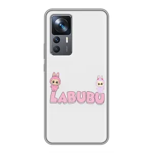 Чехол с принтом Лабубу для Xiaomi 12T Pro (Логотип Лабубу)