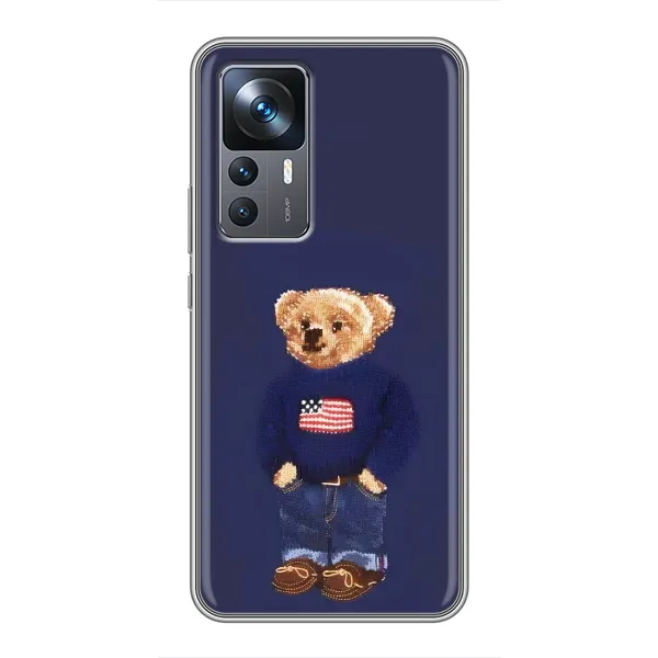Чехол с рисунком «Мишка USA» для Xiaomi 12T Pro