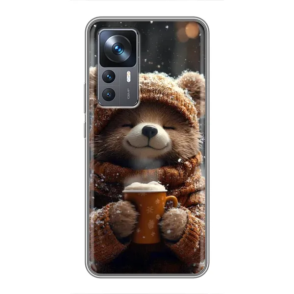 Чехол с рисунком «Медвежонок с кофе» для Xiaomi 12T Pro Чехол с рисунком «Медвежонок с кофе» для Xiaomi 12T Pro