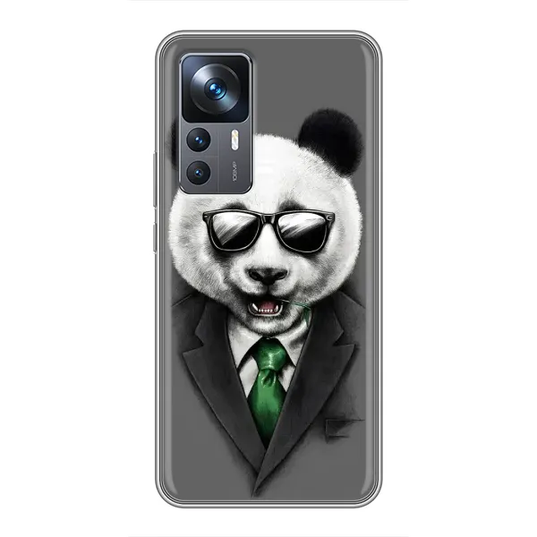 Чехол с рисунком «Панда в очках» для Xiaomi 12T Pro Чехол с рисунком «Панда в очках» для Xiaomi 12T Pro