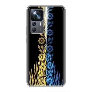 Силиконовый Чехол на Xiaomi 12T Pro (Патриотическая вышиванка)