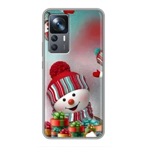 Чохли на Новий Рік Xiaomi 12T Pro (Сніговик в шапці)