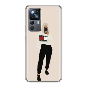 Силиконовый Чехол на Xiaomi 12T Pro с картинкой Стильных Девушек (Стильная)