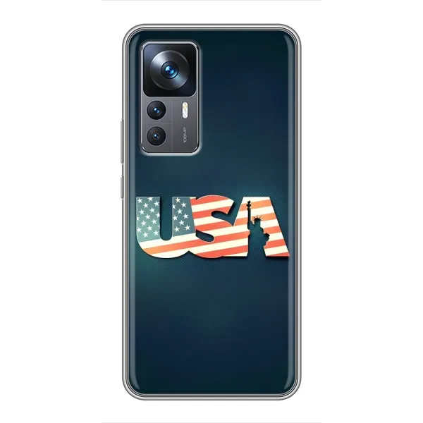 Чехол с рисунком «USA» для Xiaomi 12T Pro Чехол с рисунком «USA» для Xiaomi 12T Pro