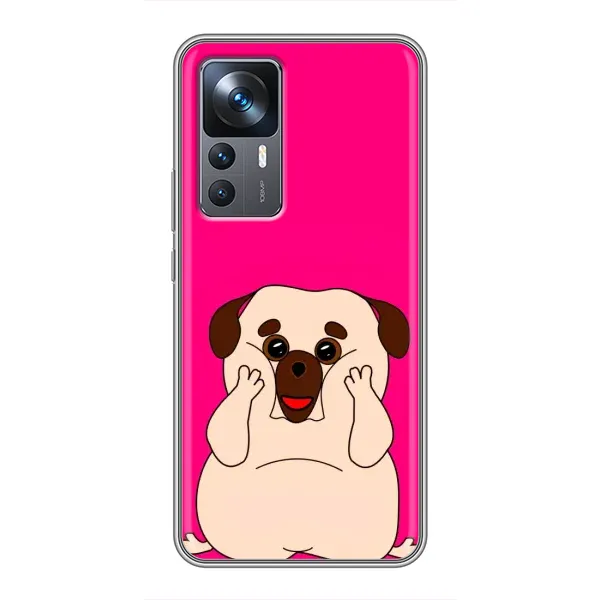 Чехол с рисунком «Веселый Мопсик» для Xiaomi 12T Pro Чехол с рисунком «Веселый Мопсик» для Xiaomi 12T Pro
