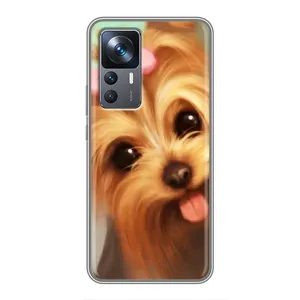 Чехол (ТПУ) Милые собачки для Xiaomi 12T Pro (Йоршенский терьер)