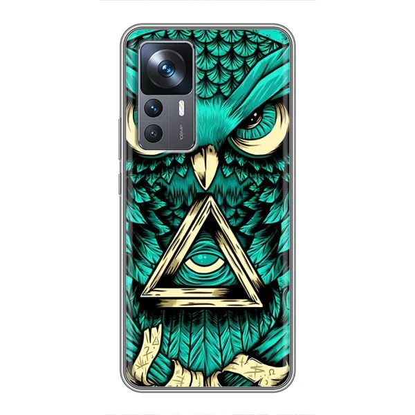 Чехол с рисунком «Зеленая сова» для Xiaomi 12T Pro Чехол с рисунком «Зеленая сова» для Xiaomi 12T Pro