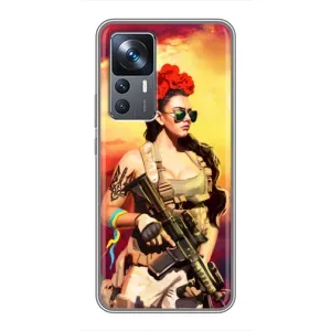 ЗСУ Чехлы (TPU) для Xiaomi 12T Pro (Женщина солдат)