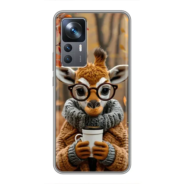 Чехол с рисунком «Жираф с кофе» для Xiaomi 12T Pro Чехол с рисунком «Жираф с кофе» для Xiaomi 12T Pro