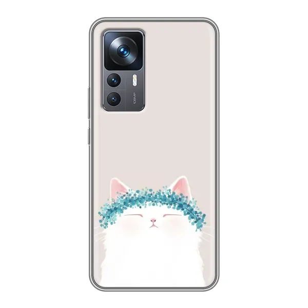 Чехол с рисунком «Белый котик» для Xiaomi 12T Чехол с рисунком «Белый котик» для Xiaomi 12T