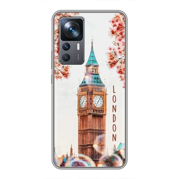 Чехол с рисунком «Часы Лондон» для Xiaomi 12T