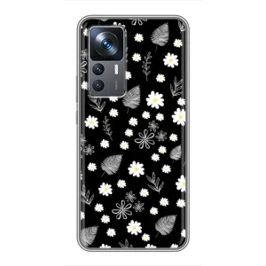 Чехлы с тематикой "ЦВЕТЫ" на Xiaomi 12T (цветение на чорном)