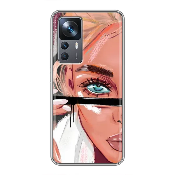 Чехол с рисунком «Девушка и ресницы» для Xiaomi 12T Чехол с рисунком «Девушка и ресницы» для Xiaomi 12T