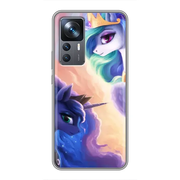 Чехол с рисунком «Единорожки на тучках» для Xiaomi 12T Чехол с рисунком «Единорожки на тучках» для Xiaomi 12T