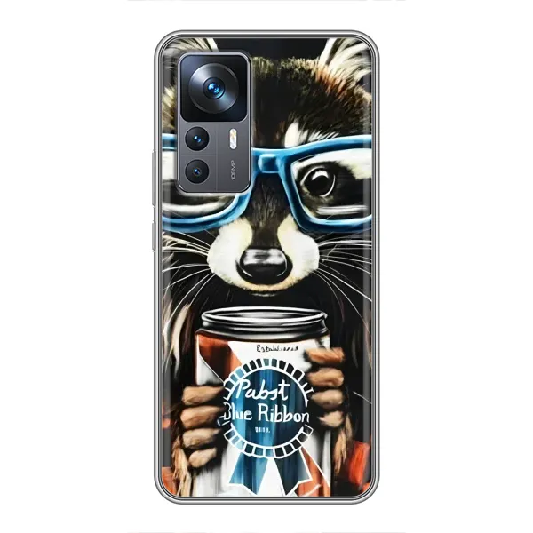 Чехол с рисунком «Енот в очках» для Xiaomi 12T Чехол с рисунком «Енот в очках» для Xiaomi 12T
