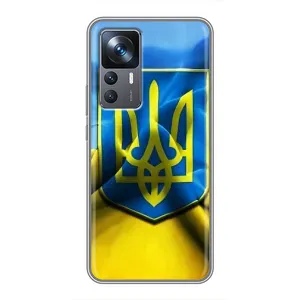 Чехол с картинкой (Патриотический ГЕРБ) на Xiaomi 12T (Герб и Флаг Украины)