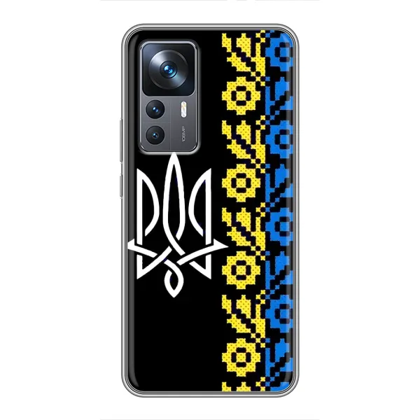 Чехол с рисунком «Герб и вышыванка» для Xiaomi 12T
