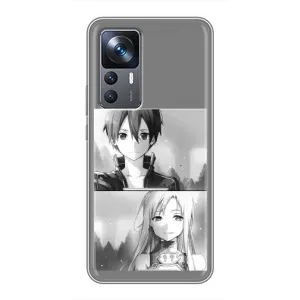 Чехол с персонажами АНИМЕ на Xiaomi 12T (Кирито-Асуна)