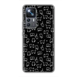 Чехол на тематику: Коты для Xiaomi 12T (Котики на черном)