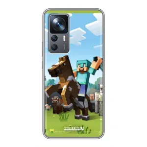 Чохли для Xiaomi 12T (Персонажі МайнКрафт) (На коні)