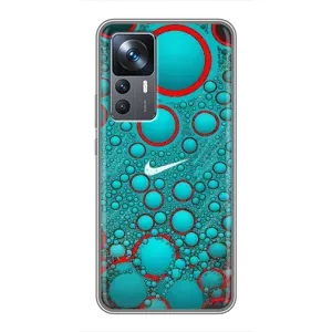 Силиконовый Чехол на Xiaomi 12T с картинкой Nike (Найк зеленый)