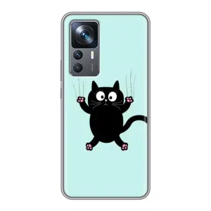 Силиконовый чехол с котиком для Xiaomi 12T (Падающий кот)