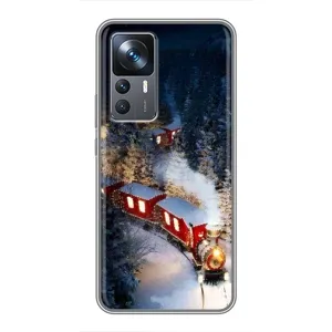 Силиконовый бампер на рождество для Xiaomi 12T (Поезд)