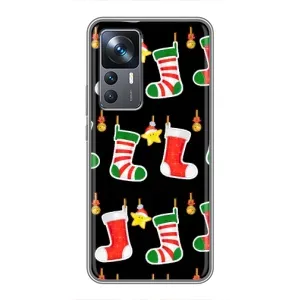 Силиконовый бампер на рождество для Xiaomi 12T (Рождественские подарки)