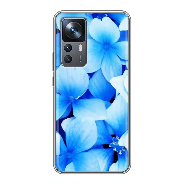 Чехол с рисунком «Синие цветы» для Xiaomi 12T Чехол с рисунком «Синие цветы» для Xiaomi 12T