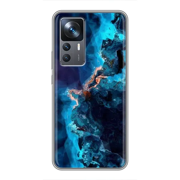 Чехол с рисунком «Синий мрамор» для Xiaomi 12T Чехол с рисунком «Синий мрамор» для Xiaomi 12T