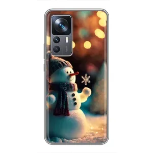 Чехлы на Новый Год Xiaomi 12T (Снеговик праздничный)