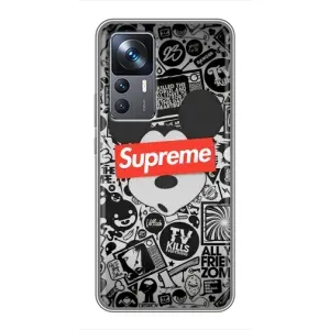 Чехол с Брендами одежды на Сяоми 12Т (Supreme Маус)