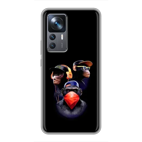 Чехол с рисунком «Три обезьяны» для Xiaomi 12T Чехол с рисунком «Три обезьяны» для Xiaomi 12T