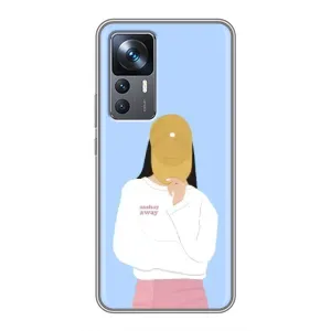 Силиконовый Чехол на Xiaomi 12T с картинкой Стильных Девушек (Желтая кепка)