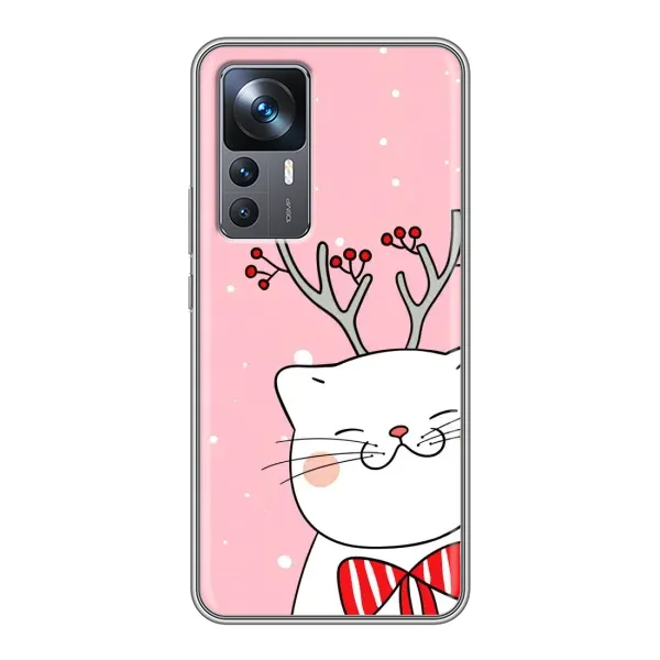 Чехол с рисунком «Зимний кот» для Xiaomi 12T Чехол с рисунком «Зимний кот» для Xiaomi 12T
