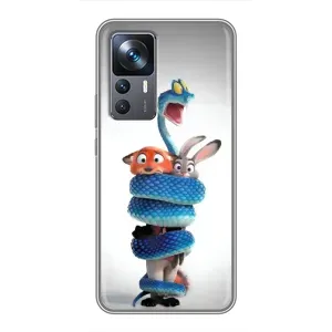 Силиконовый чехол с принтом Зоотрополіс для Xiaomi 12T (Змея Зоо)