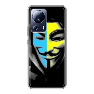 Чехол с Украинской символикой на Сяоми 13 Лайт (Анонимус патриот)