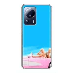 Силиконовый Чехол Барби Фильм на Xiaomi 13 Lite (Барби и Кен)