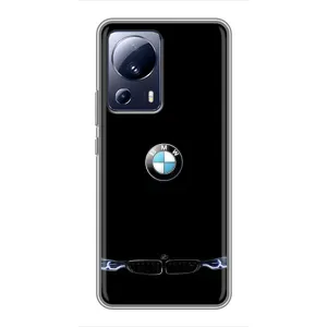 Силиконовый бампер с картинкой машины на Xiaomi 13 Lite (Черный BMW)