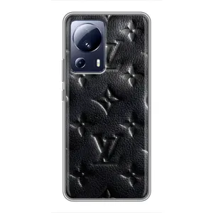 Текстурный Чехол Louis Vuitton для Сяоми 13 Лайт (Черный ЛВ)