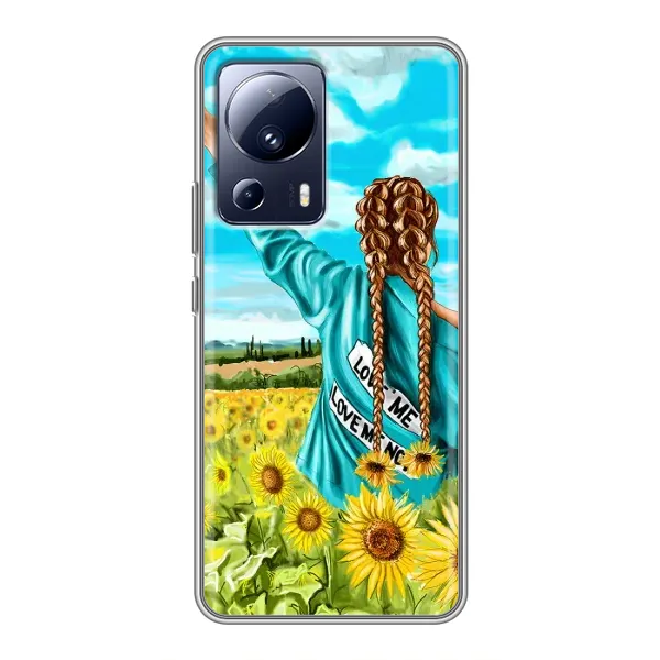 Чехол с рисунком «Девушка на поле» для Xiaomi 13 Lite