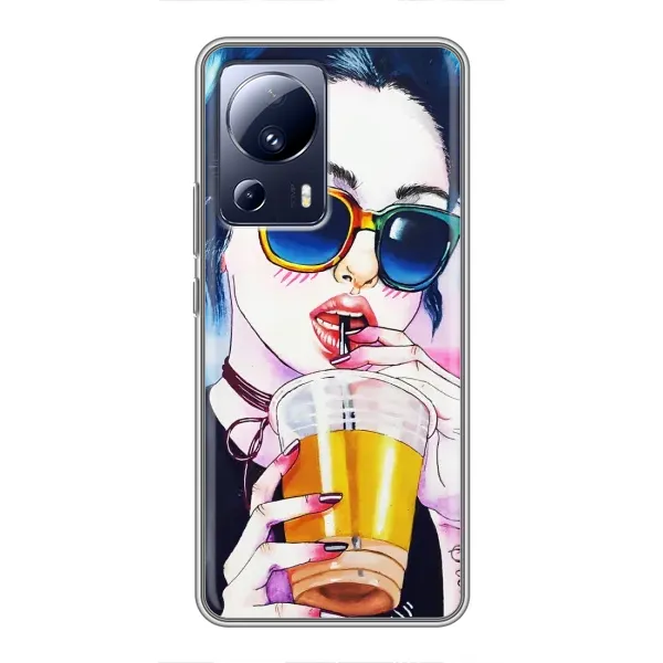 Чехол с рисунком «Девушка с коктейлем» для Xiaomi 13 Lite Чехол с рисунком «Девушка с коктейлем» для Xiaomi 13 Lite