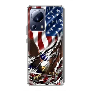 Чехол Флаг USA для Xiaomi 13 Lite (Флаг USA)